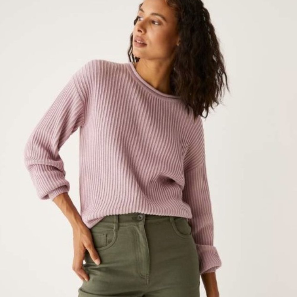 Frank and Oak Seacell Sweater in Taupe Pink